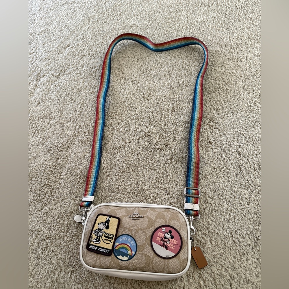 Limited Edition Disney Coach Rainbow Crossbody Bag